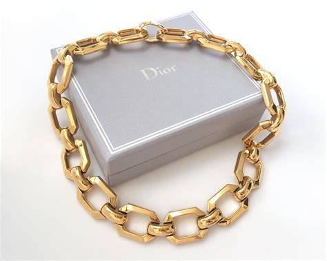 christian dior necklace choker|christian dior charm station necklace.